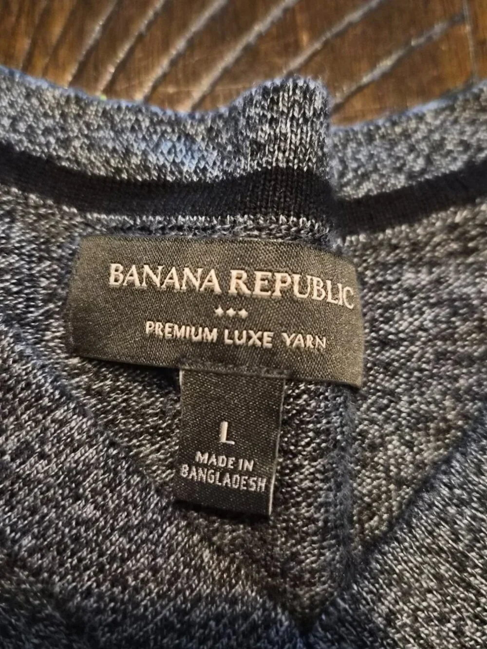 Banana Republic Premium Luxe Yarn Silk Cashmere V Neck Sweater Gray Men's L G515